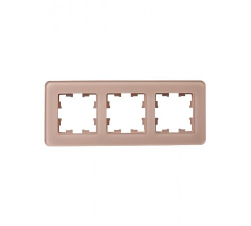BRITE Рамка 3-ая РУ-3-2-Бр стекло дымчатый RE  BR-M32-G-41-K97  IEK
