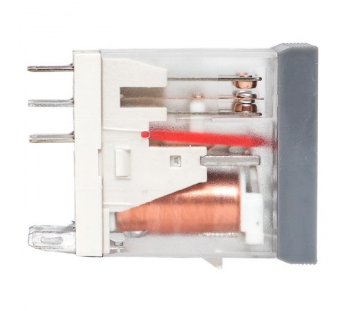 Реле промежуточное с кнопкой и мех. Индикацией RPAt 22/2 8A 24В DC  rpat-22-2-24DC   EKF