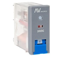 Реле промежуточное с кнопкой и мех. Индикацией RPAt 22/2 8A 24В DC  rpat-22-2-24DC   EKF