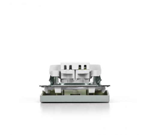 ArtGallery Алюминий Выключатель кнопочный 1-клавишный, 10А, механизм  GAL000315  SE