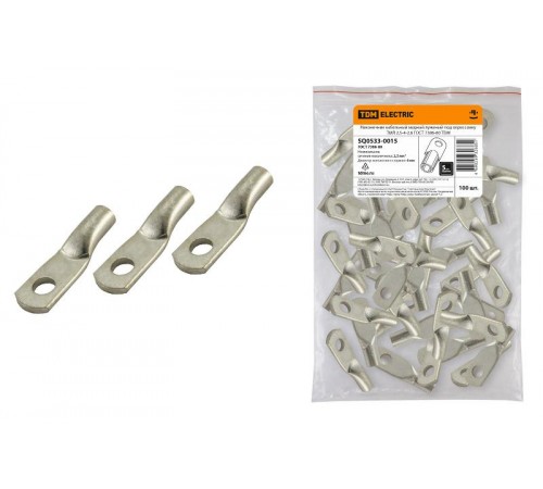 Наконечник медный луженый ТМЛ 2,5-4-2,6 ГОСТ 7386-80  SQ0533-0015  TDM