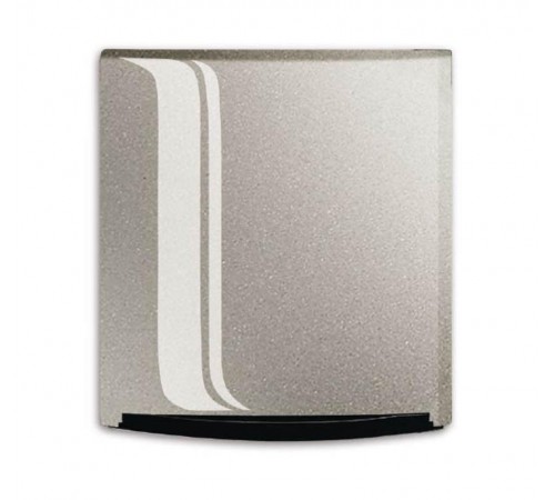 Корпус triton с рамкой и сдвижн. крышк. для установки силовых и коммуни. розеток станд. SI,шампань-метал.(impuls)  1710-0-3418   2CKA001710A3418  A