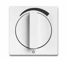 Накладкас поворотной ручкой для регуляторов громкости WHD, серия solo/future, цвет davos/альп. белый  1710-0-3808   2CKA001710A3808  ABB