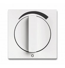 Накладкас поворотной ручкой для регуляторов громкости WHD, серия solo/future, цвет davos/альп. белый  1710-0-3808   2CKA001710A3808  ABB