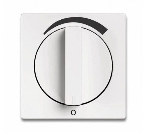 Накладкас поворотной ручкой для регуляторов громкости WHD, серия solo/future, цвет davos/альп. белый  1710-0-3808   2CKA001710A3808  ABB