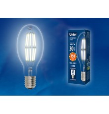 Лампа светодиодная промышленная LED-ED90-30W/DW/E40/CL GLP05TR LED мощная, прозр. 4000К  UL-00003761  Uniel