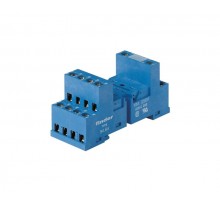 Розетка с винтовыми клеммами (с зажимной клетью) для реле 55.32,55.34, таймера 85.02,85.04; в комплекте металлическая клипса 094.51  9464SMA  Finder