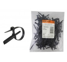 Хомут дюбельный ХД 7х150 черный (50шт)   SQ0539-0022  TDM