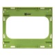 Стокгольм Рамка для розетки 2-местная белая с линией цвета зеленый PROxima  EYM-G-302-20  EKF