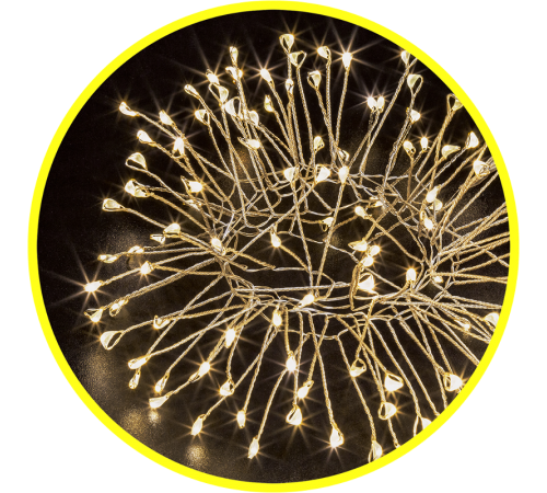 Гирлянда световая  NGF-F01-120WW-3AA-фейерверк  14207  Navigator