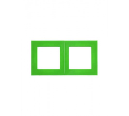 ABB Levit Зелёный / дымчатый чёрный Рамка 2-ая  3901H-A05020 67W  2CHH015020A6067  ABB