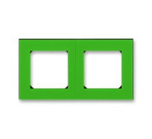 ABB Levit Зелёный / дымчатый чёрный Рамка 2-ая  3901H-A05020 67W  2CHH015020A6067  ABB