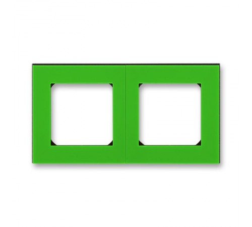 ABB Levit Зелёный / дымчатый чёрный Рамка 2-ая  3901H-A05020 67W  2CHH015020A6067  ABB