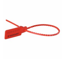 Пломба пластиковая номерная 255 мм красная  07-6121  REXANT