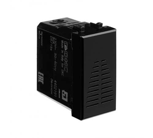 Звонок "Черный квадрат" Avanti, 220V, 1 мод  4402191  DKC