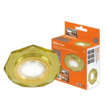 Светильник точечный встраиваемый под лампу СВ 03-04 MR16 50Вт G5.3 жёлтый/золото  SQ0359-0053  TDM