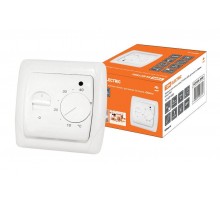 Термостат для теплых полов ТТП 16А 250В с датчиком 3м "Онега" белый  SQ1805-0060  TDM