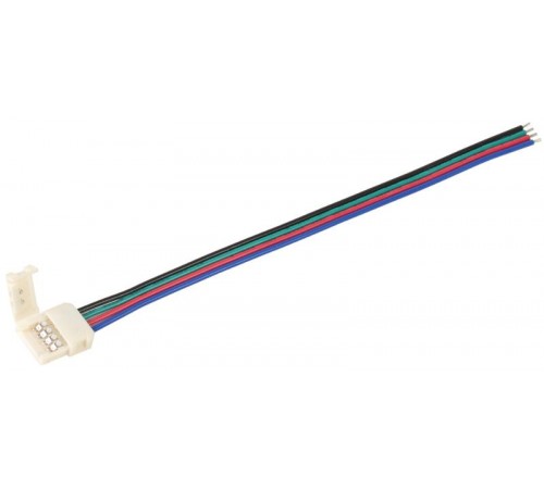 Коннектор 5шт RGB 10 мм ( - 15 см - разъем)  LSCON10-RGB-213-5-PRO  IEK