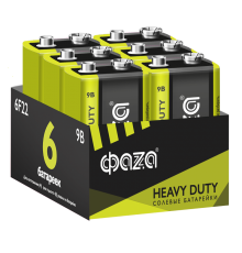 Батарейка 6F22 ФАZА Heavy Duty Pack-6 арт.5042261