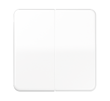 Двойная клавиша для балансирных механизмов выключателей (кнопок), в комплекте с CD95HP (крепежный элемент), возможно IP44; дюропласт; белый; CD500  C