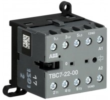 Мини-контактор TBC7-22-00-62 (12A при AC-3 400В), катушка 77-143VDC, с винтовыми клеммами  GJL1313561R6002  ABB