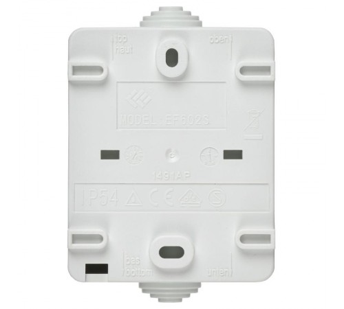 FORS Выключатель 2-клавишный О/У IP54 ВС20-2-0-ФБ Белый  EVS20-K01-10-54-DC  IEK