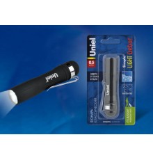 Фонарь универсальный S-LD045-B Black "Simple Light Debut", пластик, 0,5 Watt LED, упаковка блистер, 1хАА н/к, цвет черный  UL-00000207  Uniel