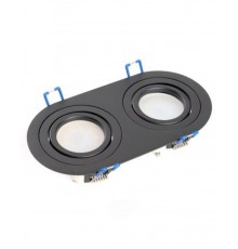 Светильник потолочный встраиваемый, MR16 G5.3, черный, DL2812  48459  FERON