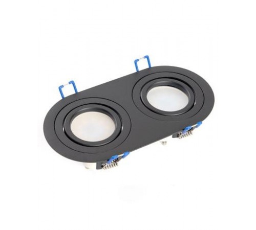 Светильник потолочный встраиваемый, MR16 G5.3, черный, DL2812  48459  FERON