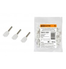 Наконечник штыревой втулочный изолированный (двойной) НШвИ (2) 0,75х10 (100 шт)   SQ0521-0003  TDM