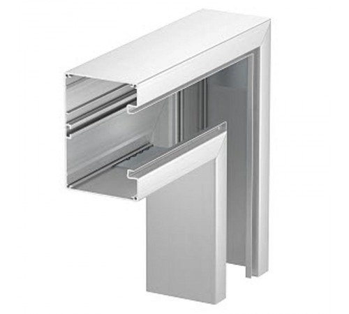 Плоский угол кабельного канала Rapid 80 нерегулируемый 90x130 мм (алюминий) (GA-SF90130EL)  6276923  OBO Bettermann