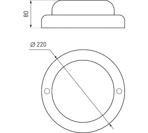 Светильник ЖКХ светодиодный ЭРА SPB-203-0-40K-018 18Вт 4000К 1530Лм IP65 D220мм гарантия 5 лет Б0070035ЭРА