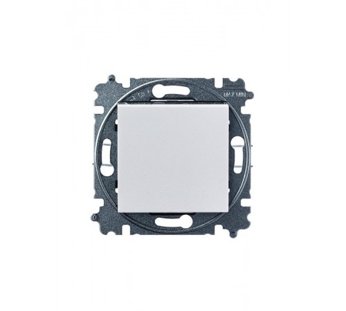 ABB Levit Белый / дымчатый чёрный Выключатель кнопочный 1-кл.  3559H-A91445 62W  2CHH599145A6062  ABB