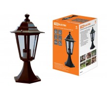 Светильник садово-парковый ЛПУ 6060-14 60Вт ЛН/КЛЛ/LED E27 IP33 шестигранник, стойка  SQ0330-0014  TDM