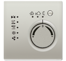 KNX-регулятор с шинным сопряжением без ручки для установки температуры; благородная сталь ES2178TS Jung