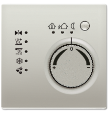 KNX-регулятор с шинным сопряжением без ручки для установки температуры; благородная сталь ES2178TS Jung