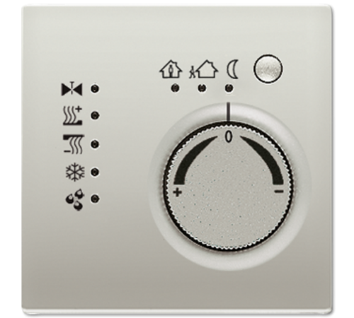 KNX-регулятор с шинным сопряжением без ручки для установки температуры; благородная сталь ES2178TS Jung