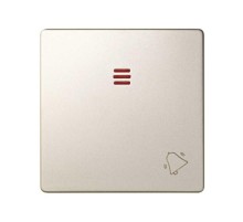 Simon 82 Клавиша с пиктограммой "звонок" для кнопочного выключателя с подсветкой, S82, S82N, шампань  82015-34  Simon