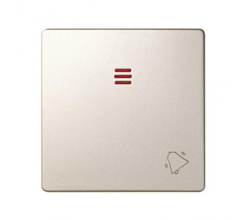 Simon 82 Клавиша с пиктограммой "звонок" для кнопочного выключателя с подсветкой, S82, S82N, шампань  82015-34  Simon