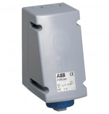 Розетка для монтажа на поверхность с подключением шлейфа 216RL6W, 16A, 2P+E, IP67, 6ч  2CMA168458R1000  ABB