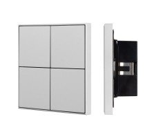 INTELLIGENT ARLIGHT Кнопочная панель KNX-304-23-IN Silver (BUS, Frame) (IARL, IP20 Металл, 2 года)  039666  Arlight