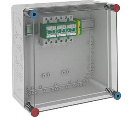 Комплект УЗИП в защитном корпусе 3 полюсный (Класс I), 255 В (VG 3-B TNC)  5089212  OBO Bettermann