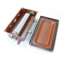 Коробка распределительная с зажимами наборными КЗНС-16 УХЛ1,5 IP65 латунный ввод  zeta30316  ГОФРОМАТИК