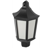 Садово-парковый светильник  НБУ 06-60-003 Ника 60Вт черный белое основание матовый  Б0061158  ЭРА