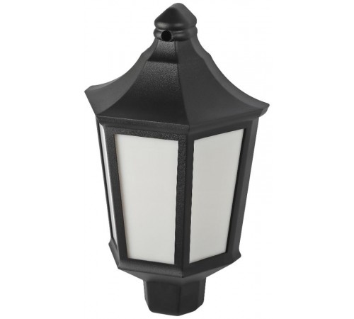 Садово-парковый светильник  НБУ 06-60-003 Ника 60Вт черный белое основание матовый  Б0061158  ЭРА