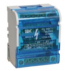 Шины на DIN-рейку в корпусе (кросс-модуль) 3L+PEN 4х7   YND10-4-07-100  IEK