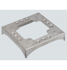 Simon Connect Соединительный цоколь, 2 перф. к/к 85x18мм , 2 отверст. к/к 130х18мм, сталь  KTA8229-8  Simon