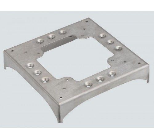 Simon Connect Соединительный цоколь, 2 перф. к/к 85x18мм , 2 отверст. к/к 130х18мм, сталь  KTA8229-8  Simon