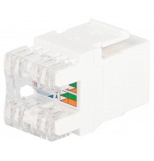 Коннектор RJ45 CAT6 UTP Keystone, цвет белый  ОФИС 18-8002-0  Б0063290  ЭРА