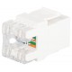 Коннектор RJ45 CAT6 UTP Keystone, цвет белый  ОФИС 18-8002-0  Б0063290  ЭРА